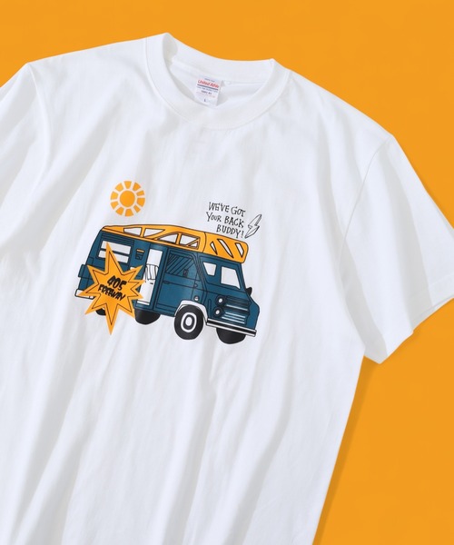 FUNALIVE(ファンアライブ)の「プリントTシャツ(Tシャツ/カットソー・レディース・ホワイト系/ホワイト系1/ホワイト系2/ホワイト系3/ホワイト系5/ホワイト系その他2/ホワイト/ホワイト系4/ホワイト系6/ホワイト系その他/ホワイト系7/ホワイト系8/ホワイト系9・M/L/S)」の2枚目の写真