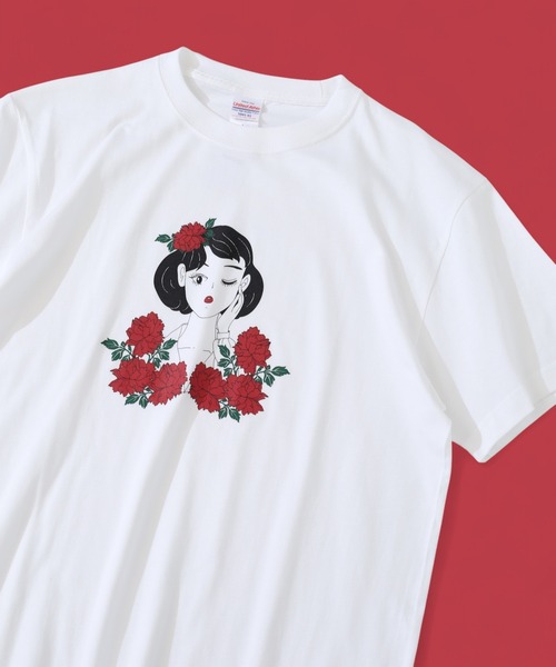 FUNALIVE(ファンアライブ)の「プリントTシャツ(Tシャツ/カットソー・レディース・ホワイト系/ホワイト系1/ホワイト系2/ホワイト系3/ホワイト系5/ホワイト系その他2/ホワイト/ホワイト系4/ホワイト系6/ホワイト系その他/ホワイト系7/ホワイト系8/ホワイト系9・M/L/S)」の3枚目の写真