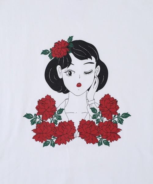 FUNALIVE(ファンアライブ)の「プリントTシャツ(Tシャツ/カットソー・レディース・ホワイト系/ホワイト系1/ホワイト系2/ホワイト系3/ホワイト系5/ホワイト系その他2/ホワイト/ホワイト系4/ホワイト系6/ホワイト系その他/ホワイト系7/ホワイト系8/ホワイト系9・M/L/S)」の22枚目の写真