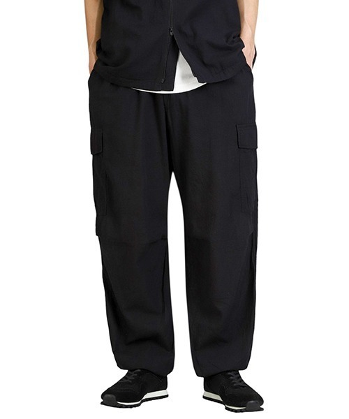 GOLD（ゴールド）の「東洋エンタープライズ GOLD / ゴールド：VAT DYE CHAMBRAY EASY CARGO PANTS：25A-GL42526[MUS]（その他パンツ・メンズ・ブラック・M）」の8枚目の写真