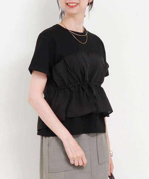 tシャツ 「接触冷感」キャミソールTシャツ レディース MICO COULIER（ミコクリエ）の「《接触冷感》キャミソールT