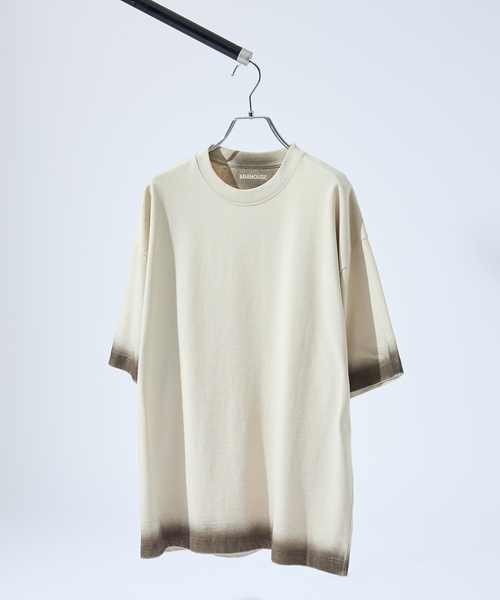 ヴィンテージデザイン スプレープリント 半袖Tシャツ / オーバーサイズ
