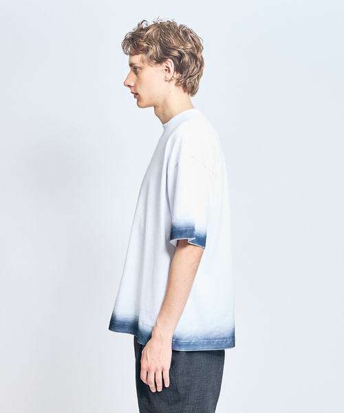 ABAHOUSE(アバハウス)の「ヴィンテージデザイン スプレープリント 半袖Tシャツ / オーバーサイズ(Tシャツ/カットソー・メンズ・ブラック/ホワイト/ベージュ・44/46/48)」の5枚目の写真