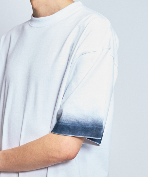 ABAHOUSE(アバハウス)の「ヴィンテージデザイン スプレープリント 半袖Tシャツ / オーバーサイズ(Tシャツ/カットソー・メンズ・ブラック/ホワイト/ベージュ・44/46/48)」の8枚目の写真