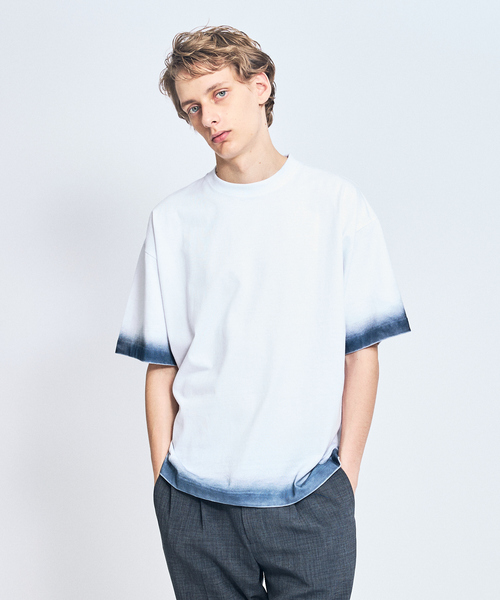 ABAHOUSE(アバハウス)の「ヴィンテージデザイン スプレープリント 半袖Tシャツ / オーバーサイズ(Tシャツ/カットソー・メンズ・ブラック/ホワイト/ベージュ・44/46/48)」の11枚目の写真