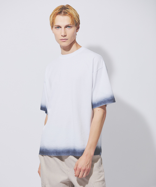 ABAHOUSE(アバハウス)の「ヴィンテージデザイン スプレープリント 半袖Tシャツ / オーバーサイズ(Tシャツ/カットソー・メンズ・ブラック/ホワイト/ベージュ・44/46/48)」の13枚目の写真