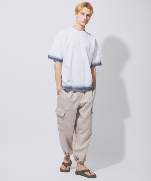 ABAHOUSE(アバハウス)の「ヴィンテージデザイン スプレープリント 半袖Tシャツ / オーバーサイズ(Tシャツ/カットソー・メンズ・ブラック/ホワイト/ベージュ・44/46/48)」の14枚目の写真