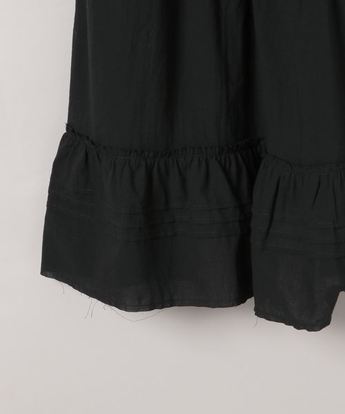 JEANASIS（ジーナシス）の「コットンティアードスカート/498337（スカート・レディース・ホワイト/ブラック・FREE）」の5枚目の写真