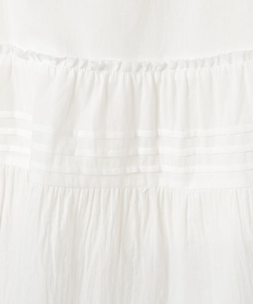 JEANASIS（ジーナシス）の「コットンティアードスカート/498337（スカート・レディース・ホワイト/ブラック・FREE）」の9枚目の写真