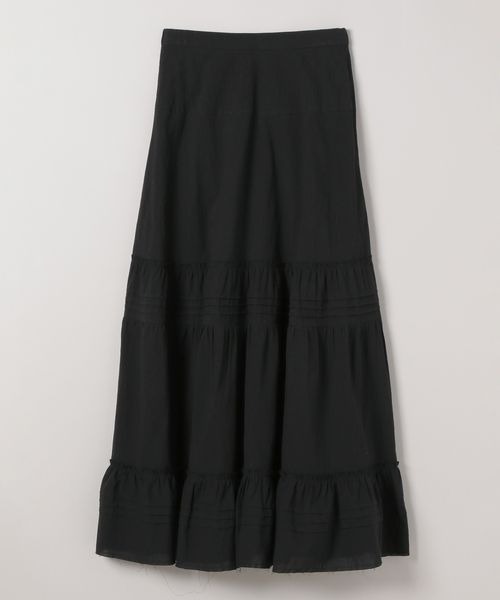 JEANASIS（ジーナシス）の「コットンティアードスカート/498337（スカート・レディース・ホワイト/ブラック・FREE）」の11枚目の写真