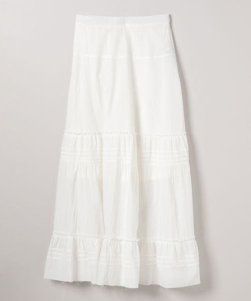 JEANASIS（ジーナシス）の「コットンティアードスカート/498337（スカート・レディース・ホワイト/ブラック・FREE）」の10枚目の写真