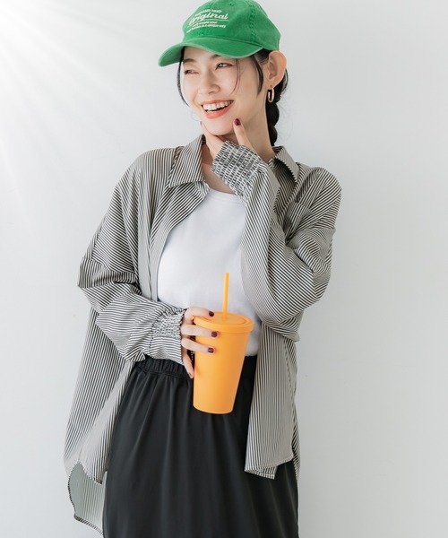 ラッシュガードスナップボタンシャツ/UVカット