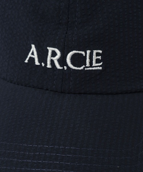 AMERICAN RAG CIE（アメリカンラグシー）の「【AMERICAN RAG CIE】Seersucker Cap（ユニセックス）（キャップ・レディース・ボルドー/ネイビー・FREE）」の4枚目の写真