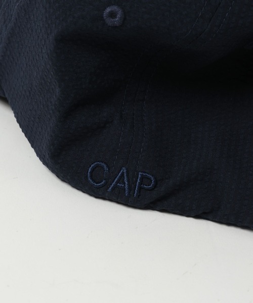 AMERICAN RAG CIE（アメリカンラグシー）の「【AMERICAN RAG CIE】Seersucker Cap（ユニセックス）（キャップ・レディース・ボルドー/ネイビー・FREE）」の5枚目の写真