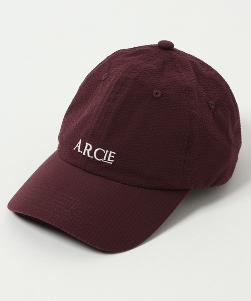 AMERICAN RAG CIE（アメリカンラグシー）の「【AMERICAN RAG CIE】Seersucker Cap（ユニセックス）（キャップ・レディース・ボルドー/ネイビー・FREE）」の7枚目の写真
