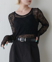 Lui's | レースロングスリーブトップス(Tシャツ/カットソー)