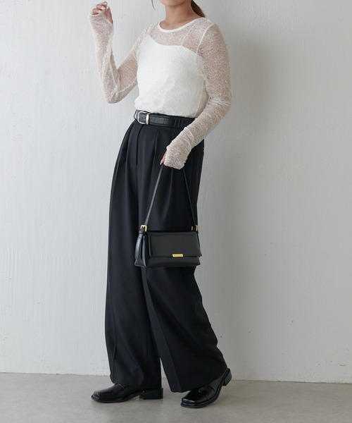 Lui's(ルイス)の「レースロングスリーブトップス(Tシャツ/カットソー・レディース・ブラック/オフホワイト・FREE)」の19枚目の写真