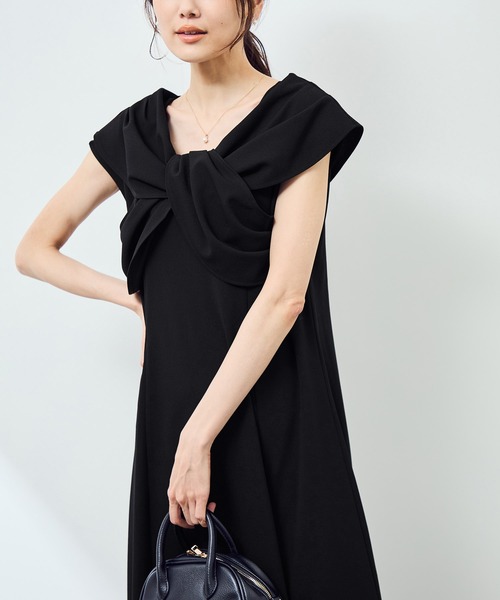 emur/エミュール】ドレープデザインワンピース（ワンピース）｜ROPE
