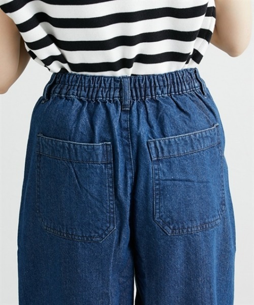 nissen（ニッセン）の「ウエストタックハイウエストデニムパンツ（デニムパンツ・レディース・ワンウォッシュ/ネイビー・LL/M/L）」の13枚目の写真