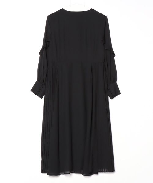 ANDRÉSD アンドレスド flocky dot onepiece ブラック flocky dot one piece | ANDRESD