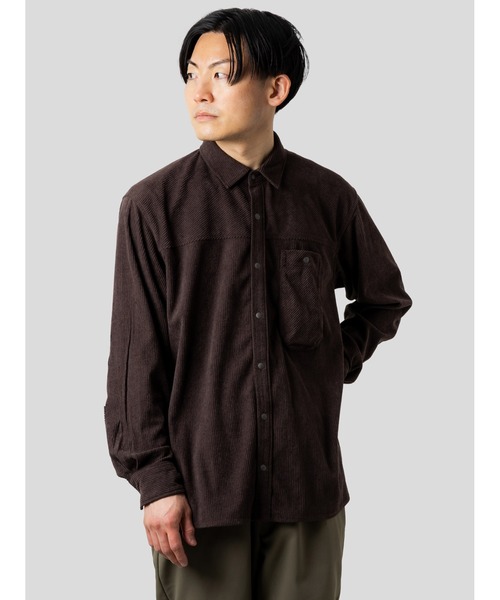 narifuri(ナリフリ)の「NFC ブラッシュドシャツ(シャツ/ブラウス・メンズ・ダークブラウン/ネイビー・X-LARGE/LARGE/MEDIUM/SMALL)」の3枚目の写真