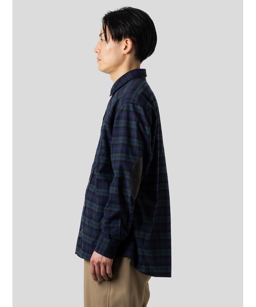 narifuri(ナリフリ)の「NFC ブラッシュドシャツ(シャツ/ブラウス・メンズ・ダークブラウン/ネイビー・X-LARGE/LARGE/MEDIUM/SMALL)」の4枚目の写真