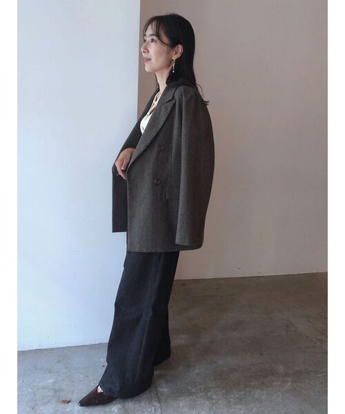 LAGUNAMOON（ラグナムーン）の「ダブルブレストテーラードジャケット（テーラードジャケット・レディース・ブラック/ブラウン/ベージュ・FREE）」の16枚目の写真