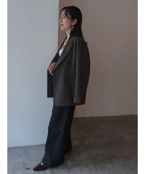 LAGUNAMOON（ラグナムーン）の「ダブルブレストテーラードジャケット（テーラードジャケット・レディース・ブラック/ブラウン/ベージュ・FREE）」の20枚目の写真