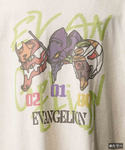 エヴァンゲリオン　Tシャツ【MAISON SPECIAL/メゾンスペシャル EVANGELION for MAISON SPECIAL】5 Colors Jacquard Prime-Over
