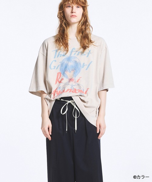 エヴァンゲリオン　Tシャツ【MAISON SPECIAL/メゾンスペシャル UNISEX》【EVANGELION for MAISON SPECIAL】Prime-Over Crew