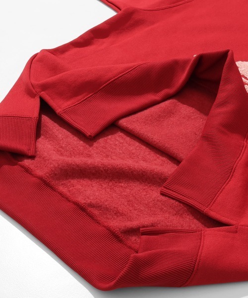 KRIFF MAYER Lady's Collection(クリフメイヤーレディースコレクション)の「【乾きやすい】サガラ刺繍裏起毛クルー(ロゴ)(スウェット・レディース・ブラウン/ナチュラル/パープル/ベージュ/チャコール/カラフル/グリーン/レッド・LARGE/MEDIUM)」の21枚目の写真