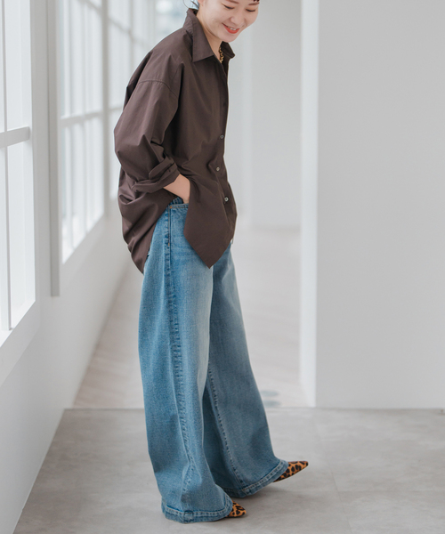 Spick & Span／50コットンオーバーシャツ　（新品未使用タグ付） Spick & Span（スピックアンドスパン）の「50コットンオーバー