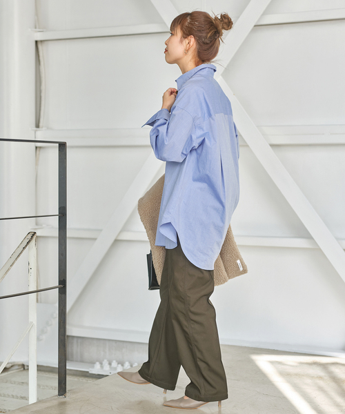 Spick & Span／50コットンオーバーシャツ　（新品未使用タグ付） Spick & Span｜《追加》50コットンオーバーシャツ | Rakuten