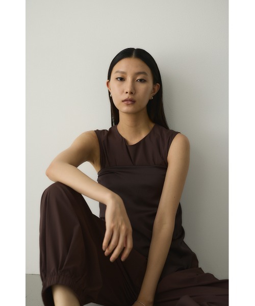 STYLEMIXER(スタイルミキサー)の「ACTIVE撥水バックオープンロンパース(つなぎ/オールインワン・レディース・ブラック/ブラウン・SMALL/MEDIUM)」の14枚目の写真