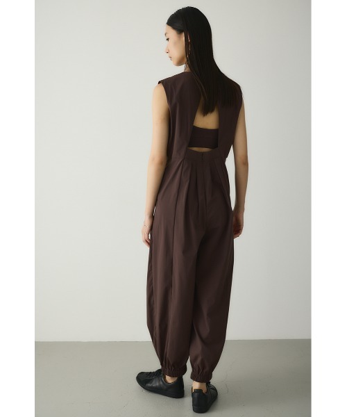 STYLEMIXER(スタイルミキサー)の「ACTIVE撥水バックオープンロンパース(つなぎ/オールインワン・レディース・ブラック/ブラウン・SMALL/MEDIUM)」の19枚目の写真