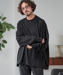 mlt5319-Cut-and-Sew Knitwear Pullover ロングスリーブTシャツ