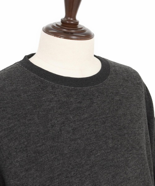 Magine(マージン)の「mlt5319-Cut-and-Sew Knitwear Pullover ロングスリーブTシャツ(Tシャツ/カットソー・メンズ・ブラック/チャコールグレー/グレー・48/46/44)」の8枚目の写真