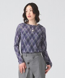 Ray BEAMS | アーガイルプリント クルーネック トップス(Tシャツ/カットソー)