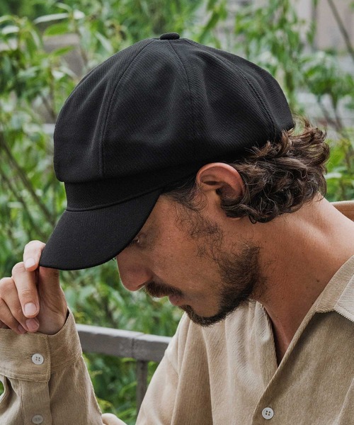 CAMBIO（カンビオ）の「mko13008-Small Crown Casquette キャスケット（キャスケット・メンズ・ライトグレー/ブラック・FREE）」の6枚目の写真