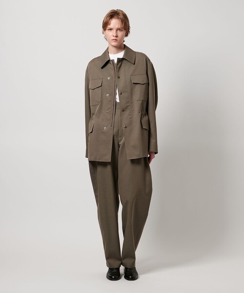 LOEFF ロエフ ウール ギャバ ボンタン パンツ 9c73cd0b35843a0c3f3ac302d8f747