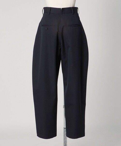 <LOEFF>ギャバ ナロー ボンタンパンツ　サイズ1 ブラック ギャバ ナロー ボンタンパンツ | LOEFF (Women)/ロエフ | 三越