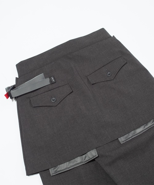 F/CE. （エフシーイー）の「F/CE. WATERPROOF DUAL-LAYER WRAP TROUSERS / エフシーイー  ウォータープルーフ デュアルレイヤーラップトラウザーズ（その他パンツ・メンズ・ブラック/グレー/ストライプ・SMALL/MEDIUM）」の15枚目の写真