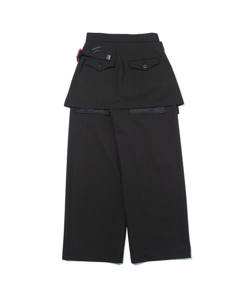 F/CE. （エフシーイー）の「F/CE. WATERPROOF DUAL-LAYER WRAP TROUSERS / エフシーイー  ウォータープルーフ デュアルレイヤーラップトラウザーズ（その他パンツ・メンズ・ブラック/グレー/ストライプ・SMALL/MEDIUM）」の6枚目の写真