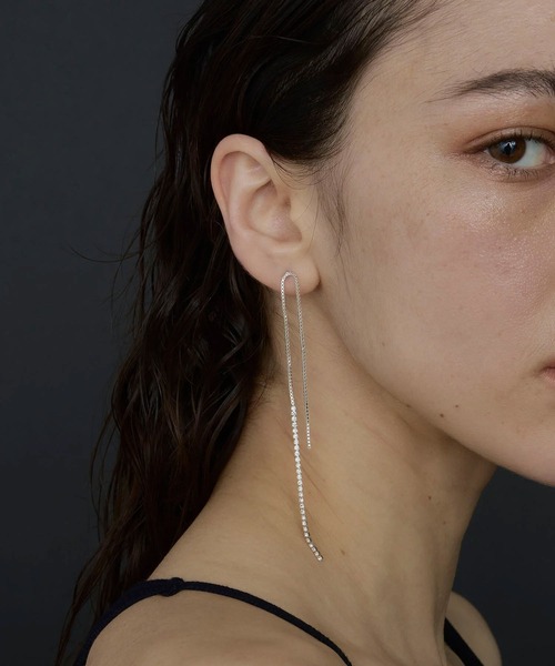 loni（ロニ）の「(loni)Leaf Bijou Asymmetry Pierce（ピアス（両耳用）・レディース・シルバー/ゴールド・ONE SIZE）」の18枚目の写真