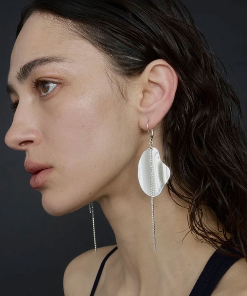 loni（ロニ）の「(loni)Leaf Bijou Asymmetry Pierce（ピアス（両耳用）・レディース・シルバー/ゴールド・ONE SIZE）」の19枚目の写真