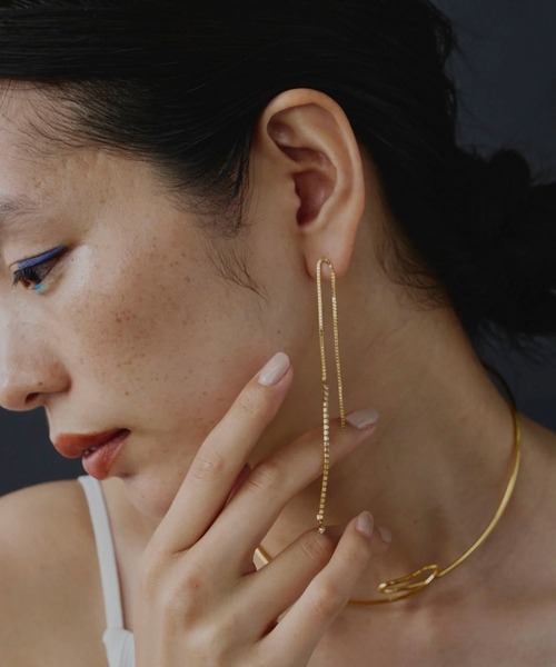 loni（ロニ）の「(loni)Leaf Bijou Asymmetry Pierce（ピアス（両耳用）・レディース・シルバー/ゴールド・ONE SIZE）」の22枚目の写真