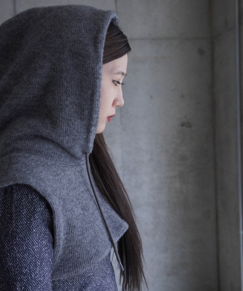 G.V.G.V.(ジーヴィージーヴィー)の「BALACLAVA(ネックウォーマー/スヌード・メンズ・アイボリー系/ダークグレー・ONE SIZE)」の8枚目の写真