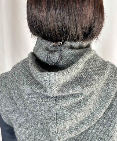 G.V.G.V.(ジーヴィージーヴィー)の「BALACLAVA(ネックウォーマー/スヌード・メンズ・アイボリー系/ダークグレー・ONE SIZE)」の5枚目の写真
