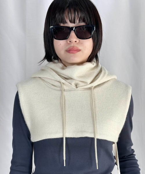 G.V.G.V.(ジーヴィージーヴィー)の「BALACLAVA(ネックウォーマー/スヌード・メンズ・アイボリー系/ダークグレー・ONE SIZE)」の16枚目の写真