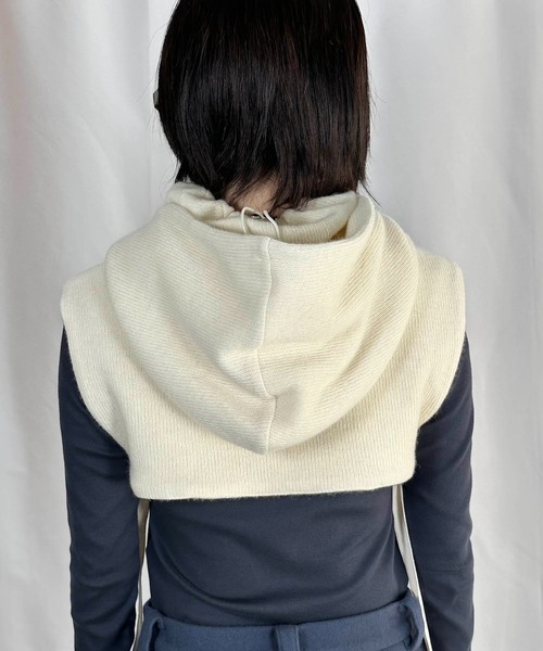 G.V.G.V.(ジーヴィージーヴィー)の「BALACLAVA(ネックウォーマー/スヌード・メンズ・アイボリー系/ダークグレー・ONE SIZE)」の18枚目の写真